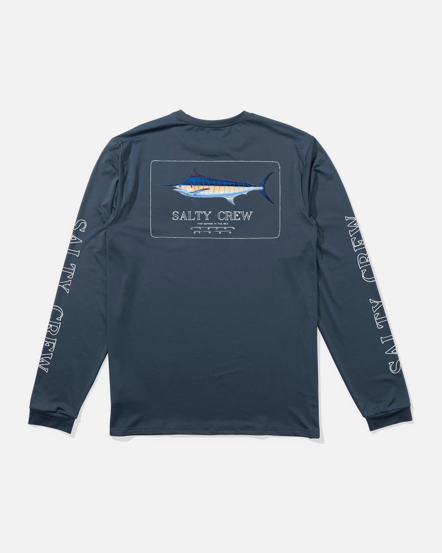 Blue Rogers Ls Tech Tee - Blue Fin