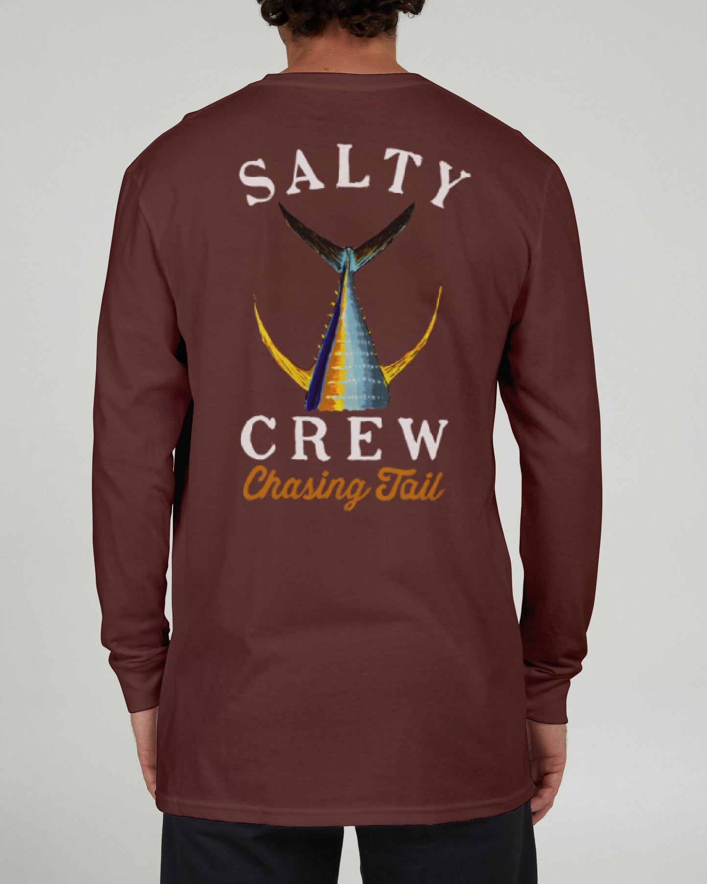 Salty Crew Men - Tailed L/S - Maroon