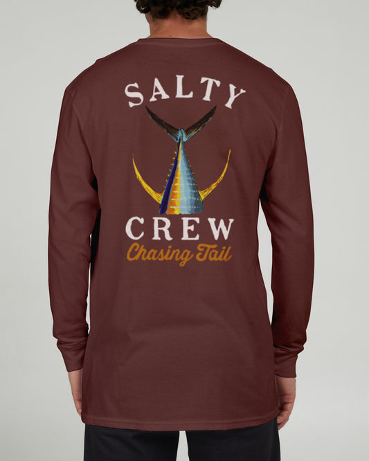 Salty Crew Hombre - Tailed L/S - Granate