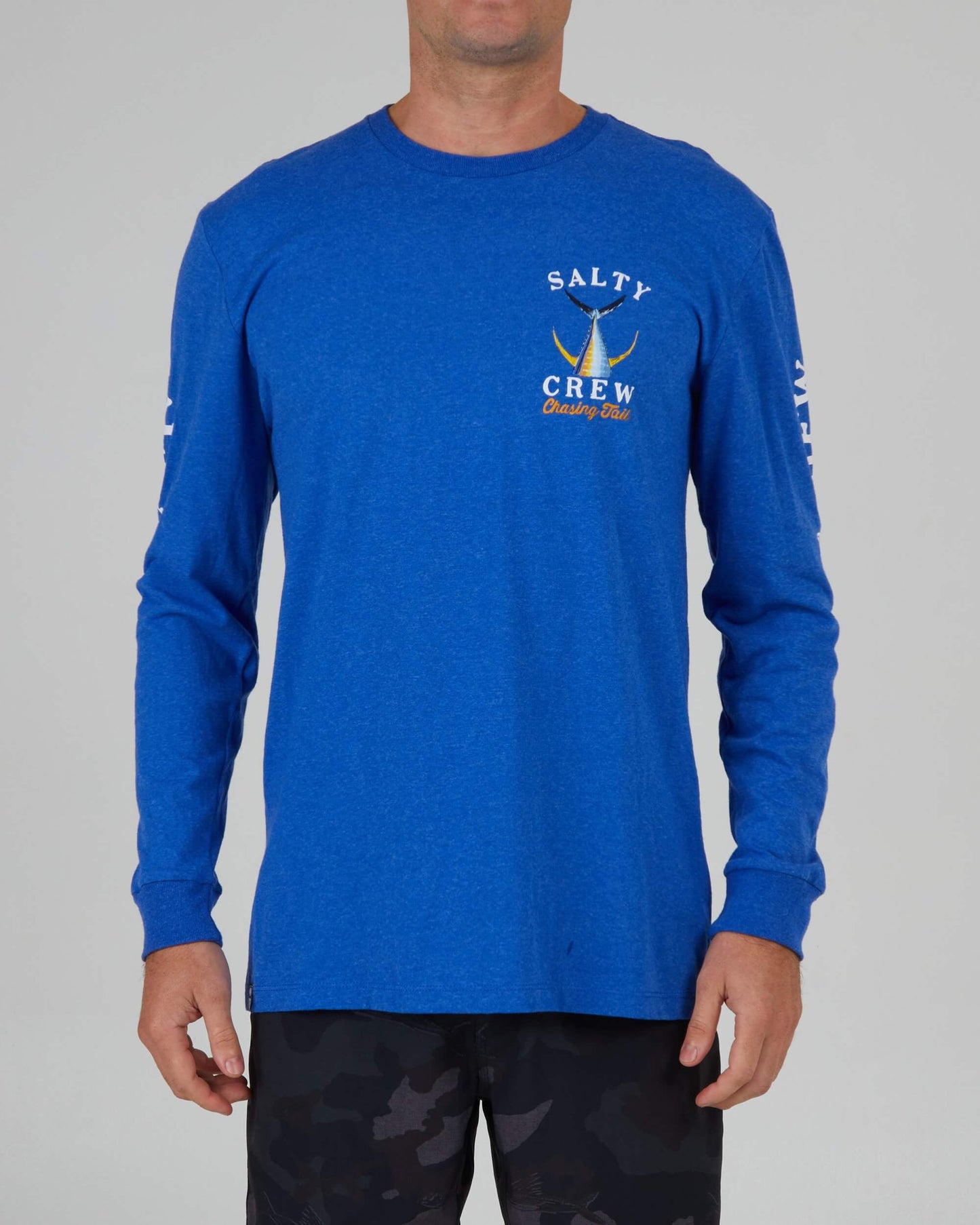 Salty crew T-SHIRTS L/S Tailed L/S - Royal Heather in Royal Heather