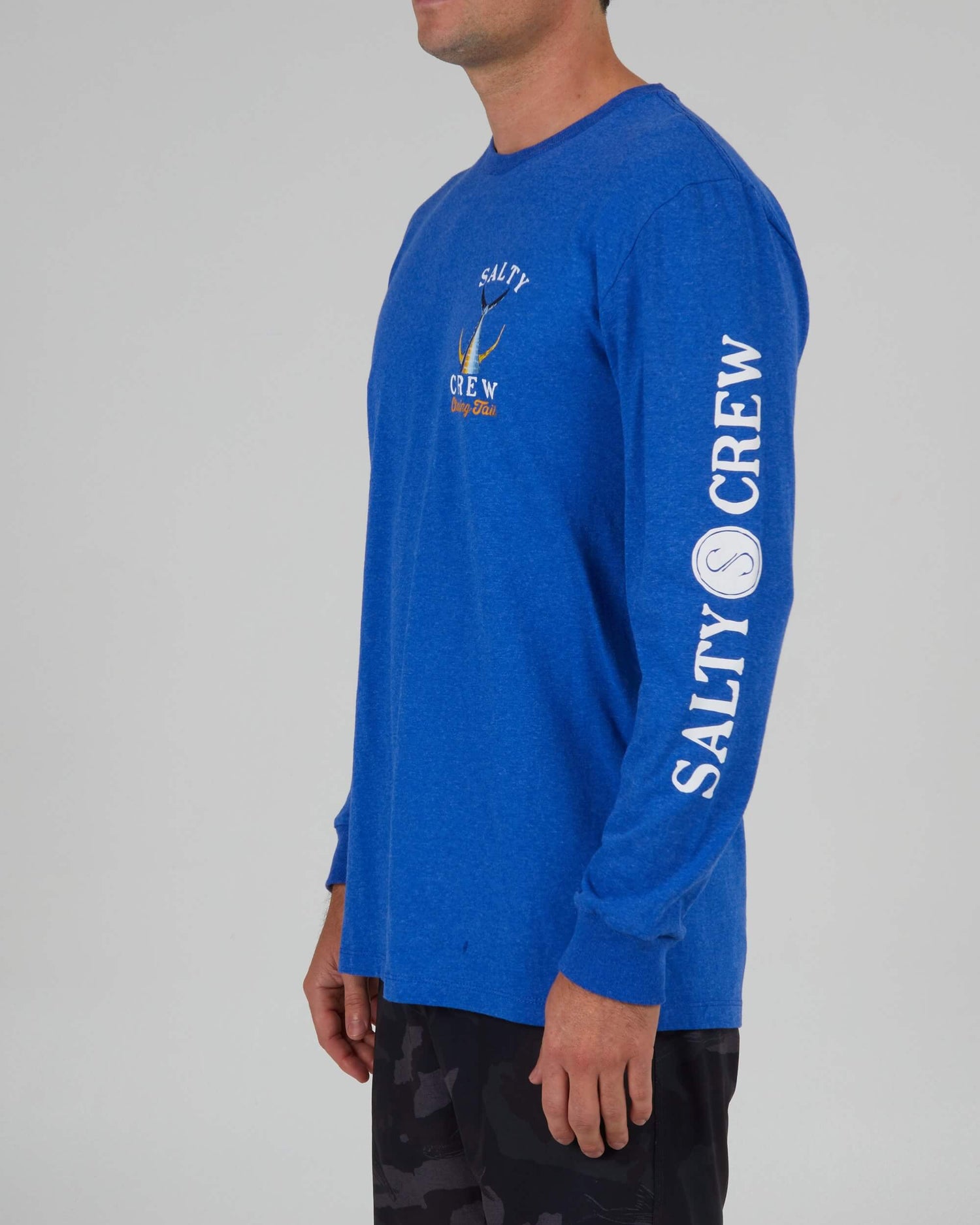 Salty crew T-SHIRTS L/S Tailed L/S - Royal Heather in Royal Heather