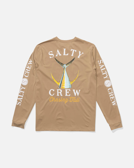 Tailed  L/S Tech Tee Rashguard - Khaki