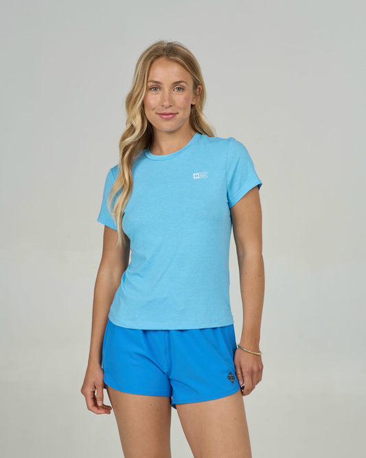 Alpha Tech Tee - Pool Blue