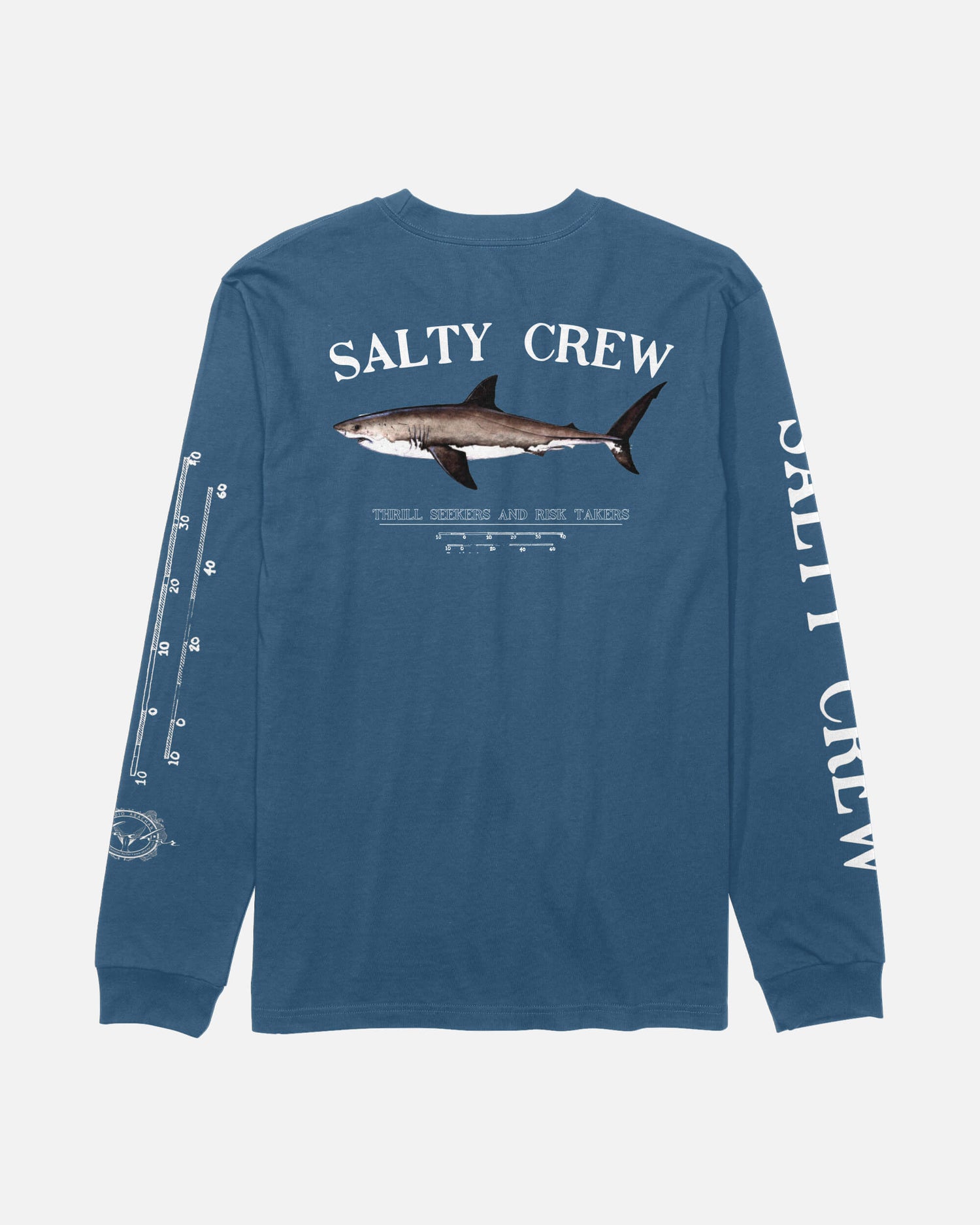 Bruce L/S Tee - Cast Blue