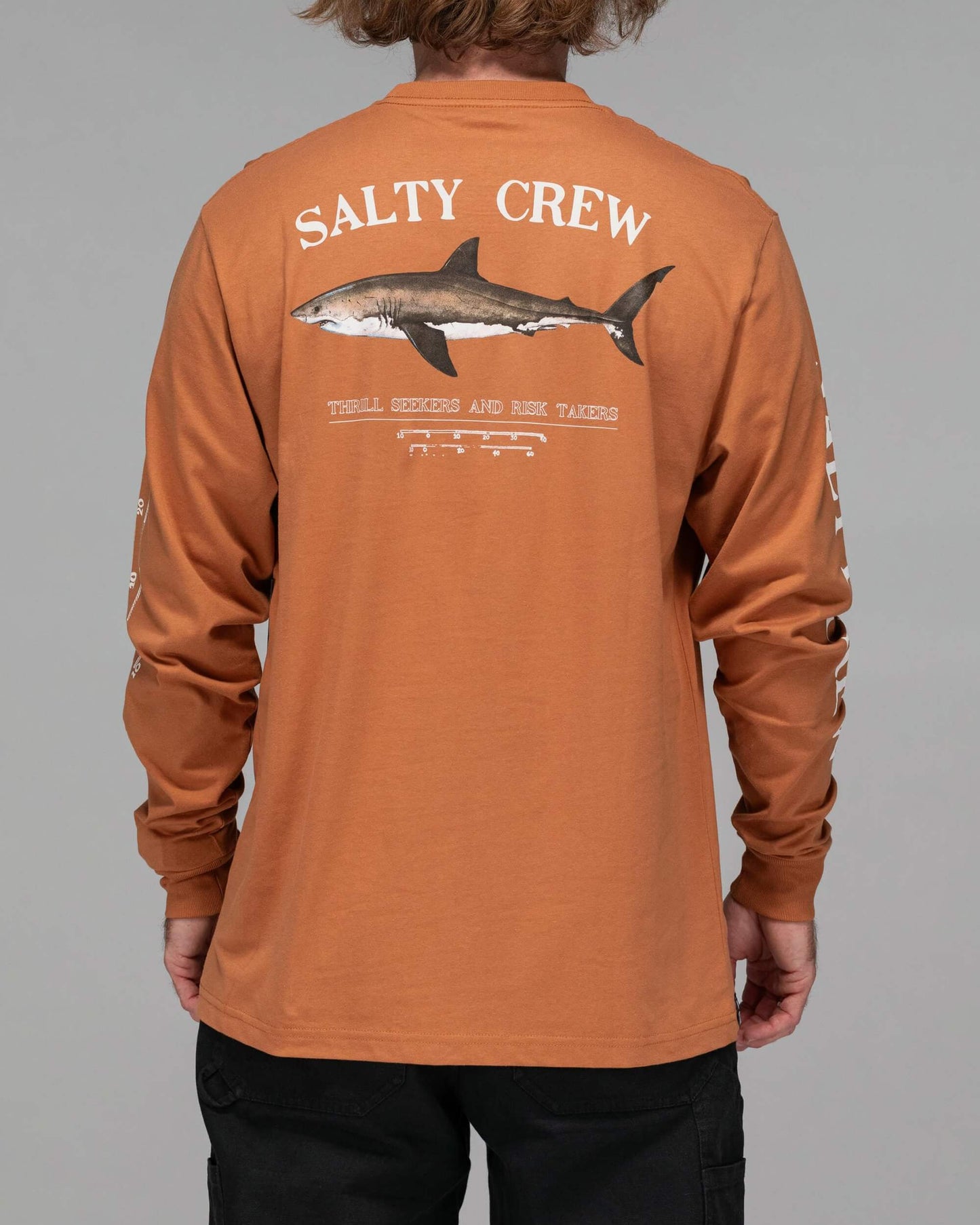 Salty crew T-SHIRTS L/S Bruce L/S Tee - SIERRA in SIERRA