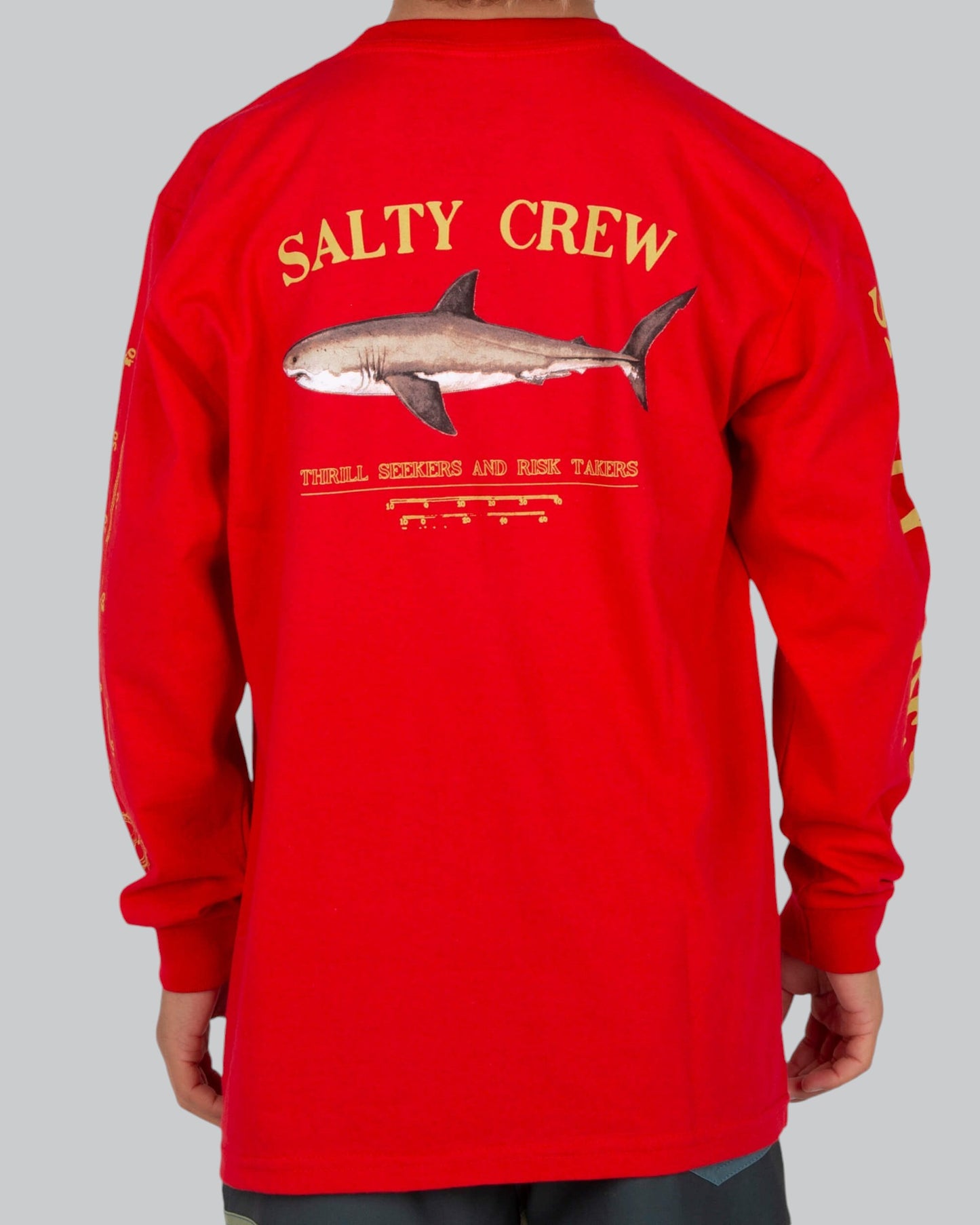 Salty crew Boys Lange mouwen Bruce Rood Boys L/S Tee in Rood