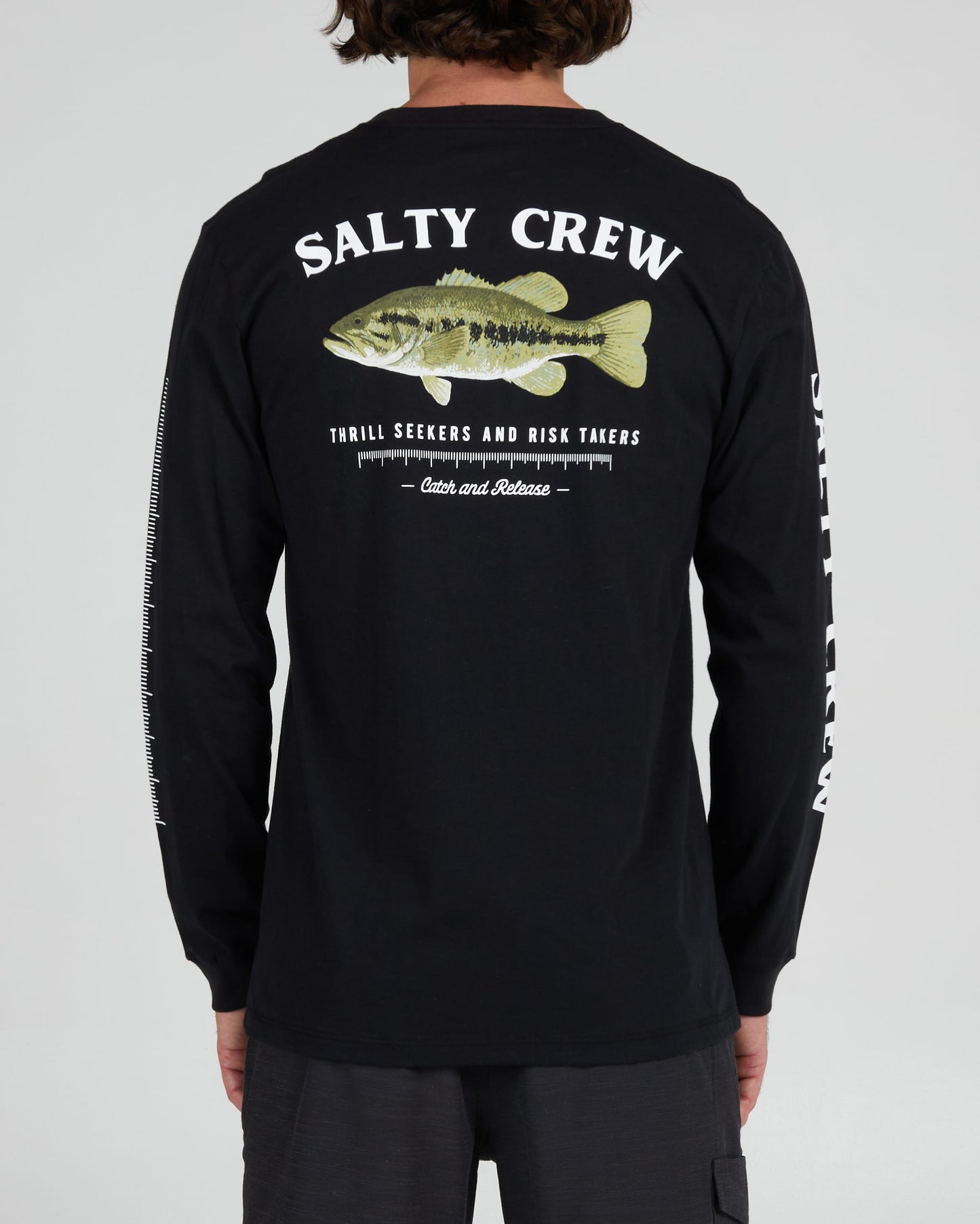 Salty crew T-SHIRTS L/S Bigmouth L/S Tee - Black in Black