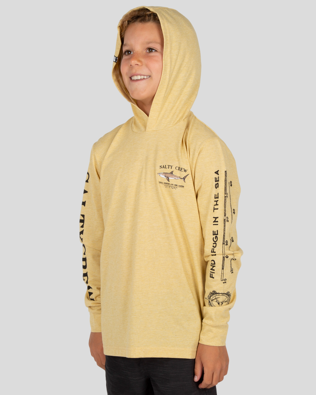 BRUCE BOYS HOOD TECH TEE - Verde Kelp UPF 40+