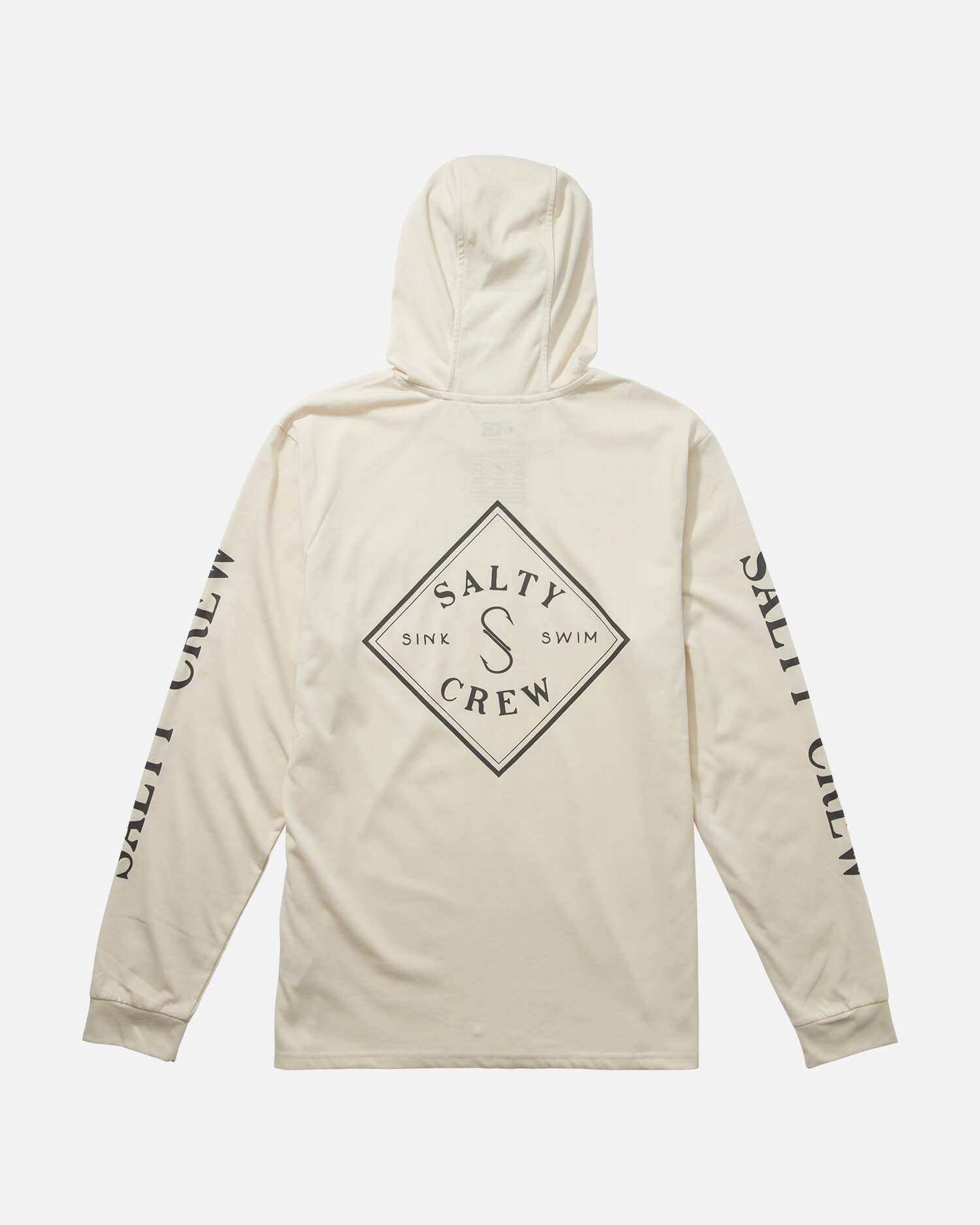 Salty Crew Heren - Tippet Pocket Hood Tech Tee - Natuurlijk Upf 40+