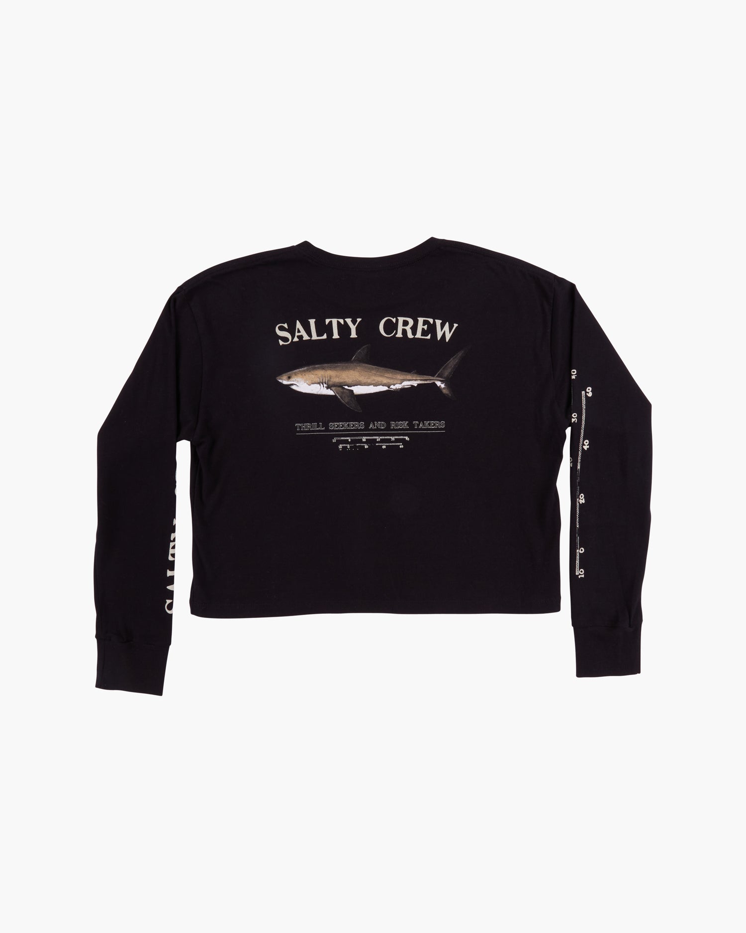 Salty Crew Dames - Bruce Black L/S Crop