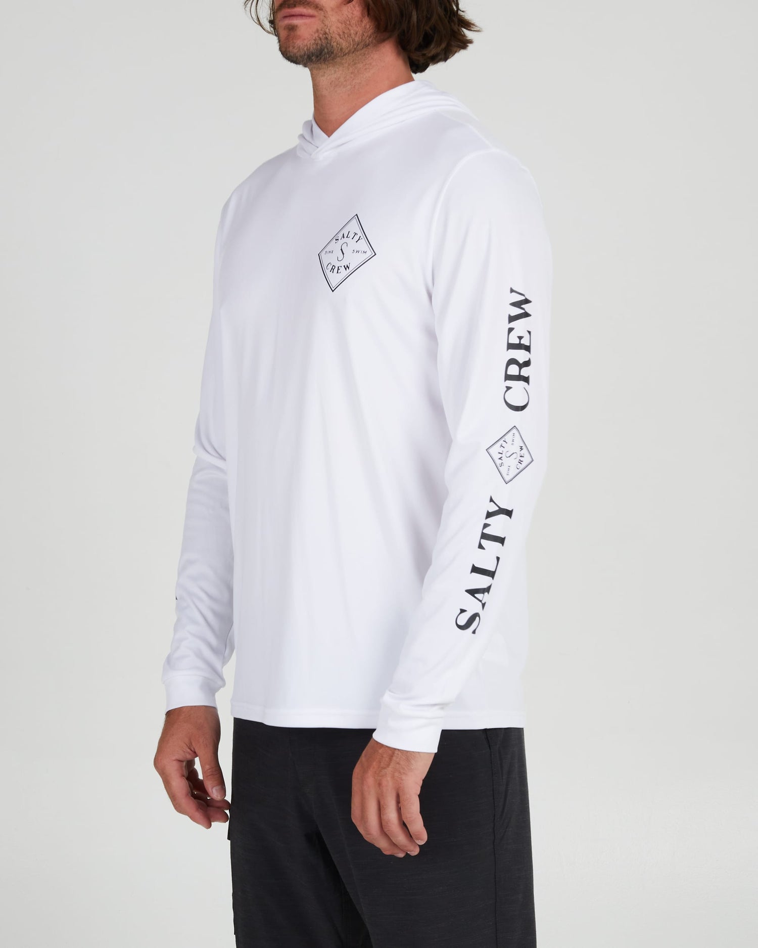 Salty crew SUN PROTECTION Tippet Hood Sunshirt - White in White