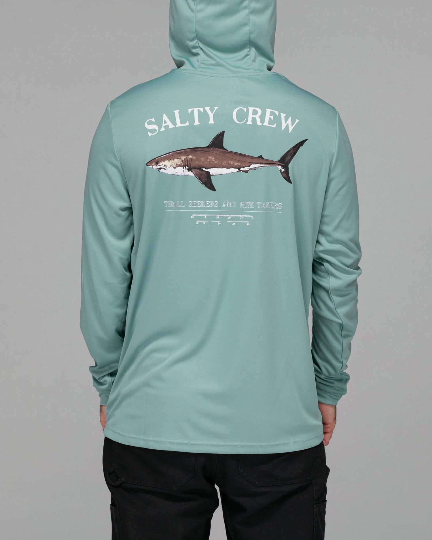 Salty crew SUN PROTECTION Bruce Hood Sunshirt - Mackerel Upf 50+ in Mackerel