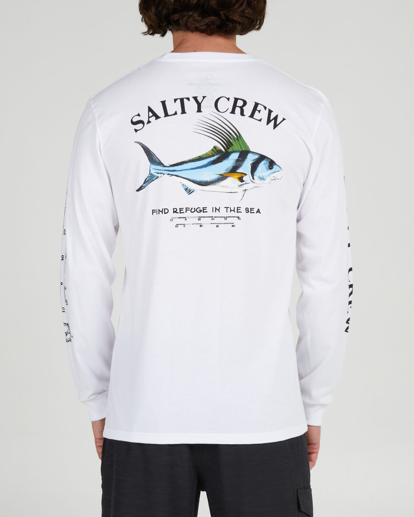 Salty crew T-SHIRTS L/S ROOSTER PREMIUM L/S TEE - White in White