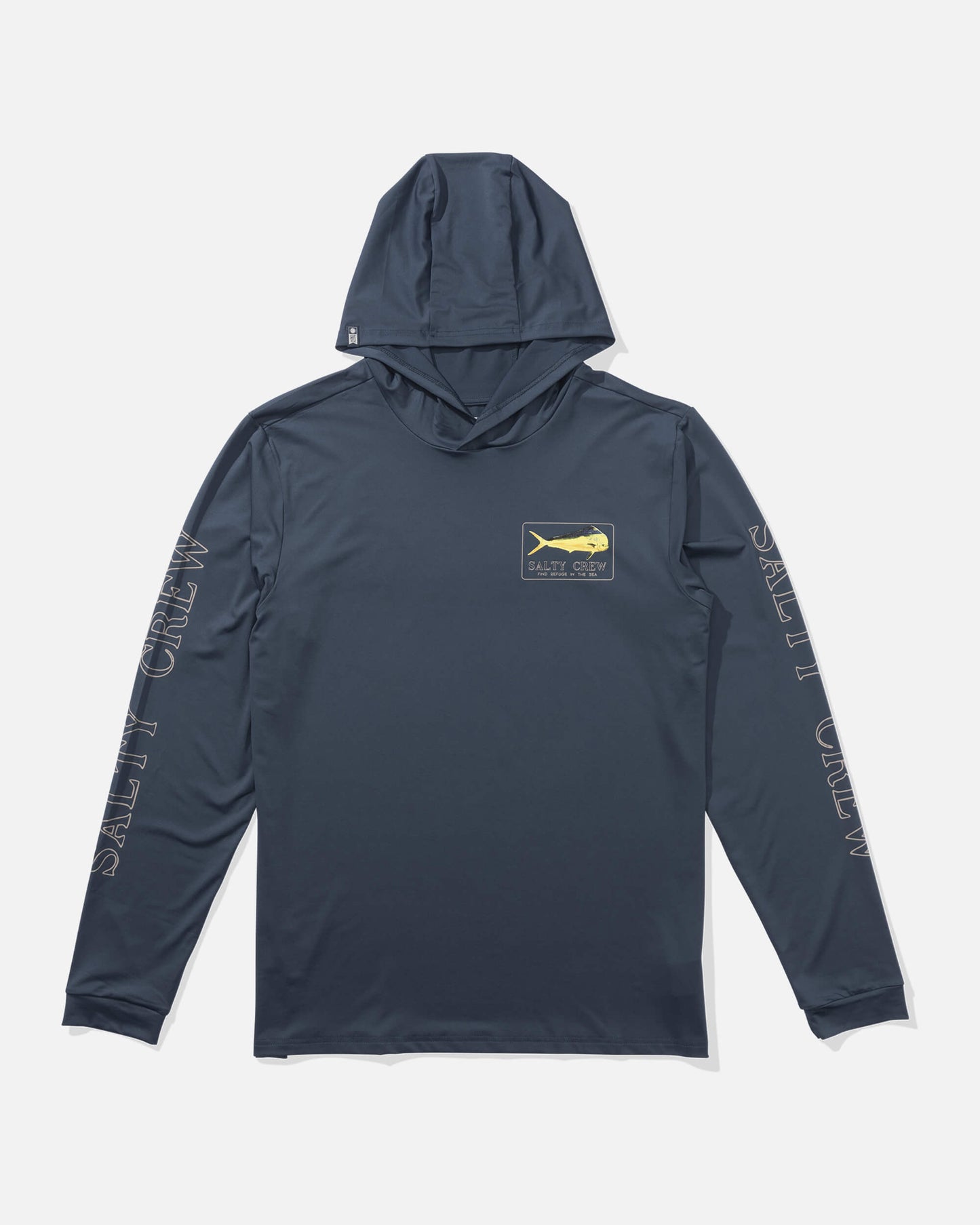 Salty crew ZONBESCHERMING Golden Mahi Hood Zonnehemd - Blue Fin in BLUE FIN