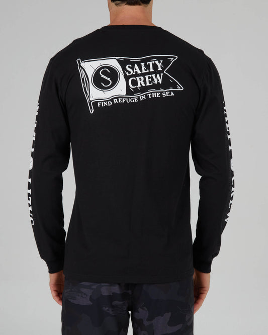 Salty crew CAMISETAS L/S Pennant Premium L/S Tee - Black en Black