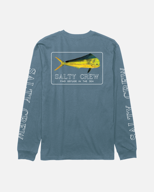 Golden Mahi Premium L/S Tee - Slate