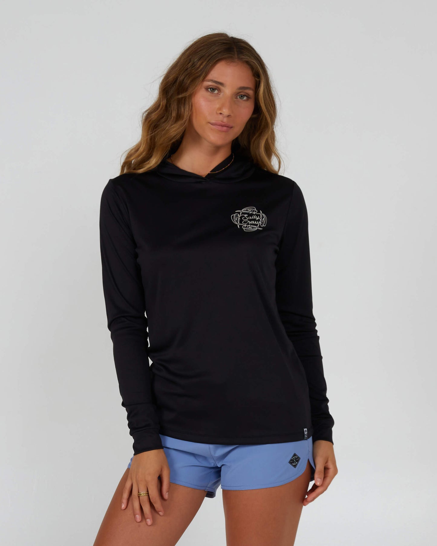 Salty Crew Mulher - Camisola com capuz "Drawn In Circles" - Black