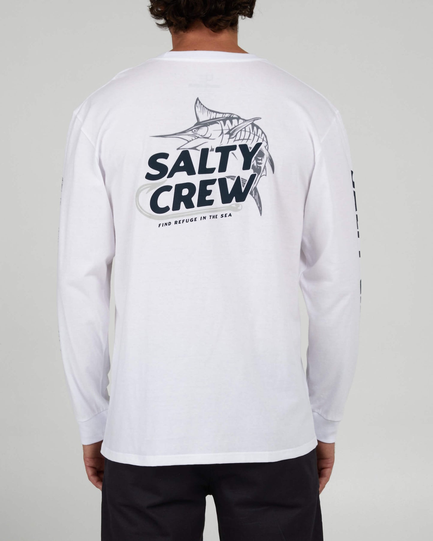 Salty Crew Heren - Hook Up Premium L/S Tee - White