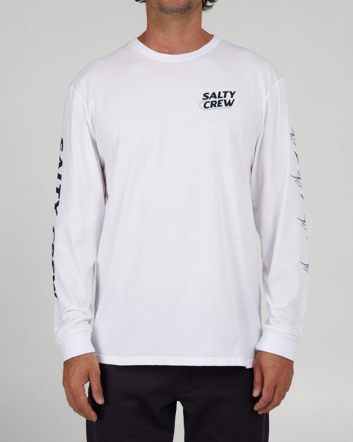 Salty Crew Uomo - Hook Up Premium L/S Tee - White