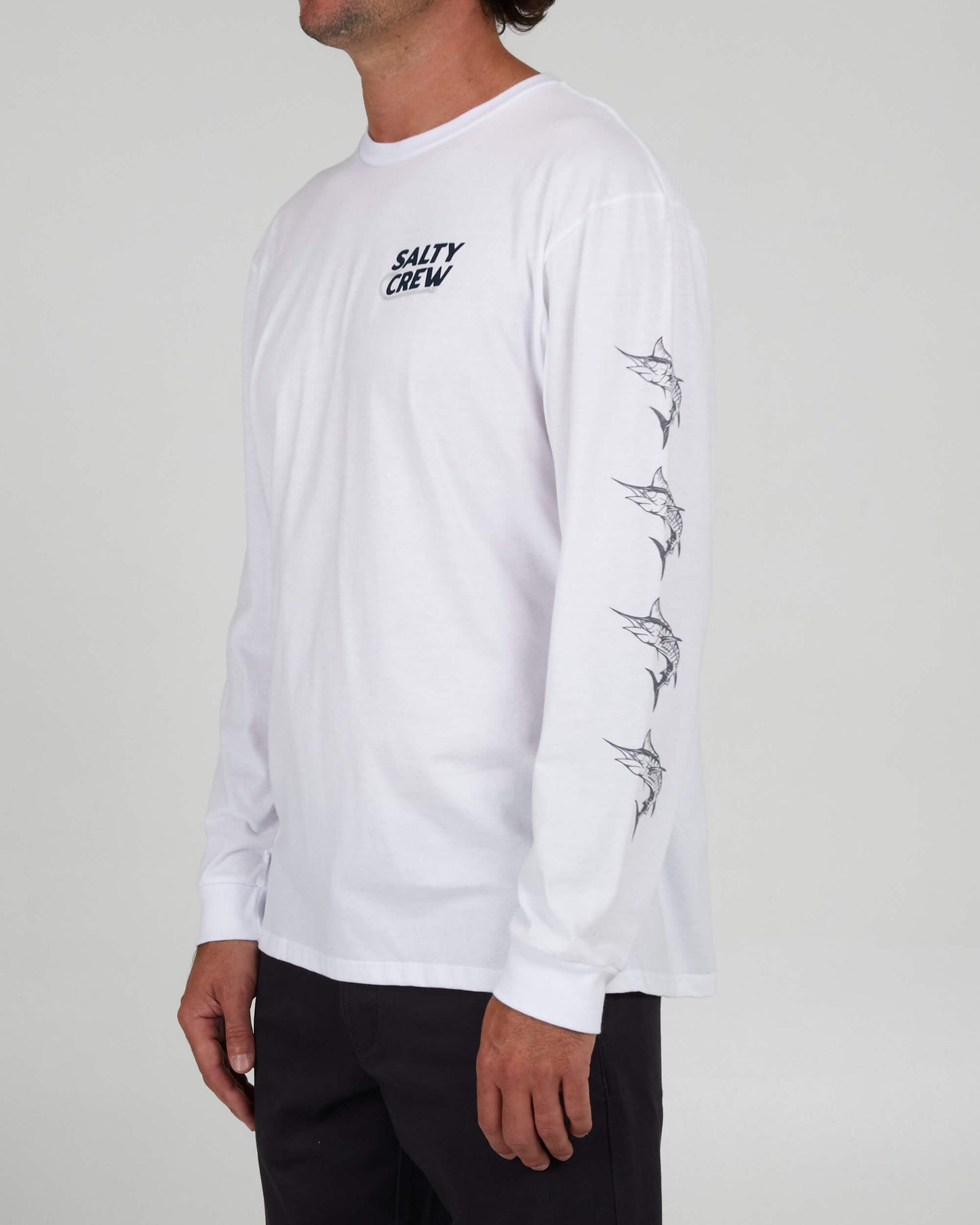 Salty Crew Homem - Hook Up Premium L/S Tee - White