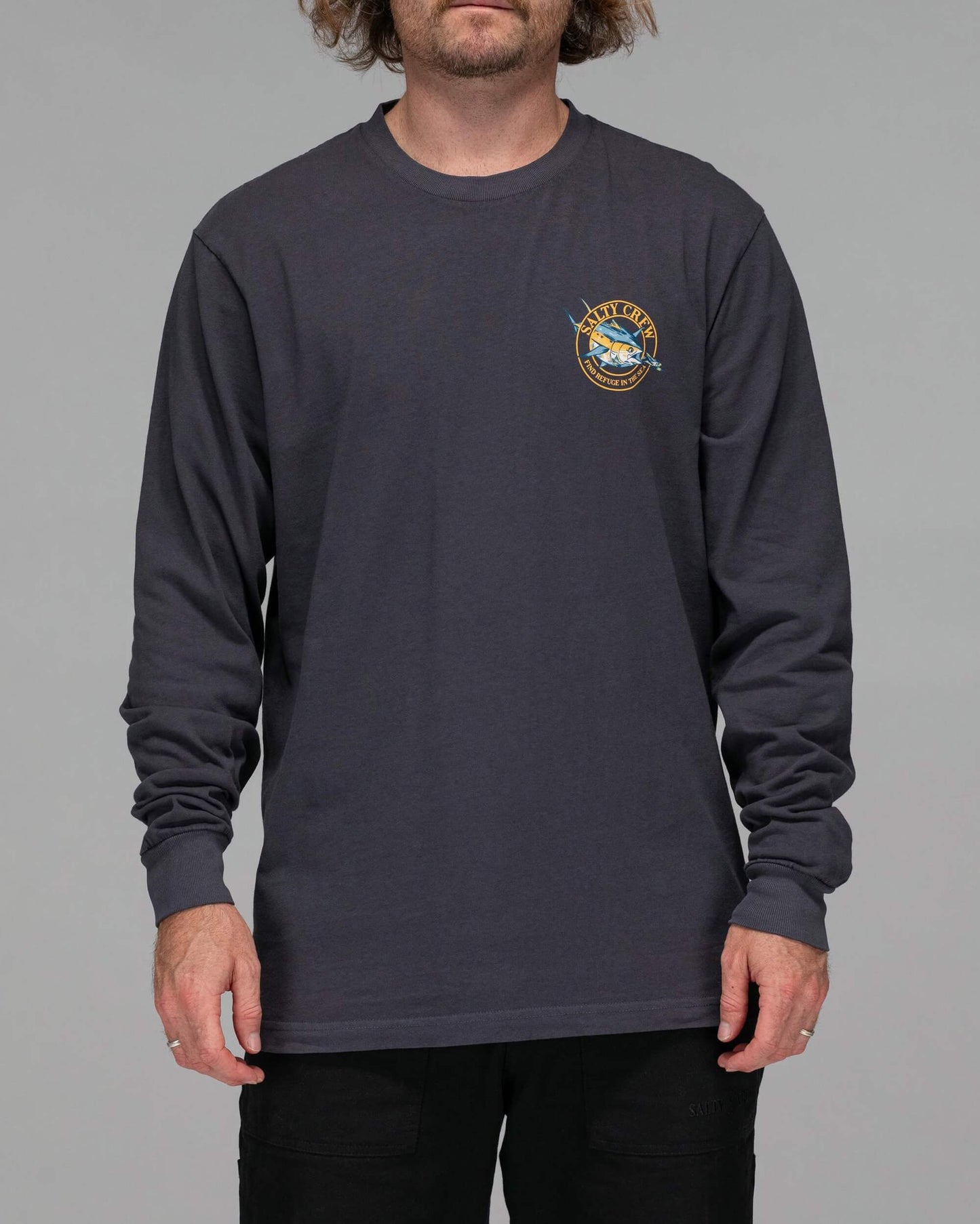 Salty crew CAMISETAS L/S CHASER CLASSIC L/S TEE - Pigment Black en Pigment Black