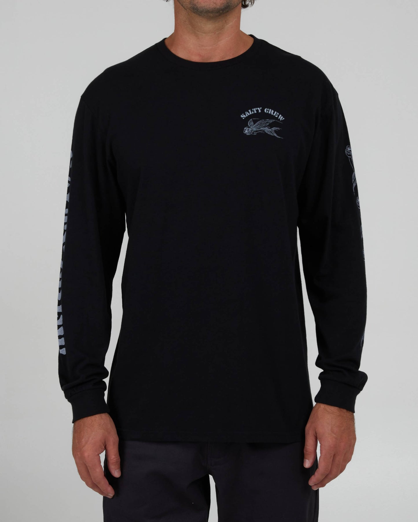 Salty Crew Homem - Kamikaze Premium L/S Tee - Black