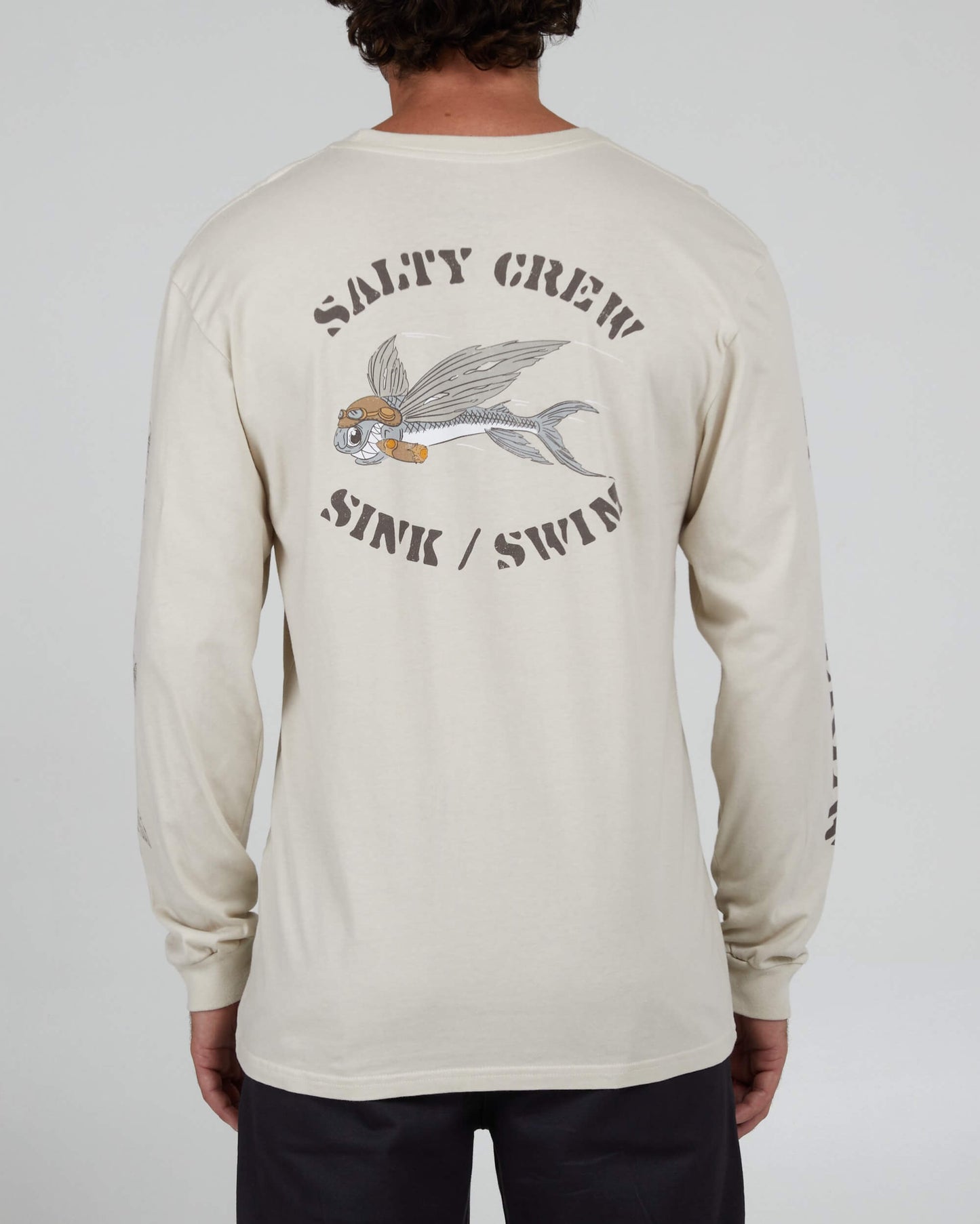 Salty Crew Uomo - Kamikaze Premium L/S Tee - Bone