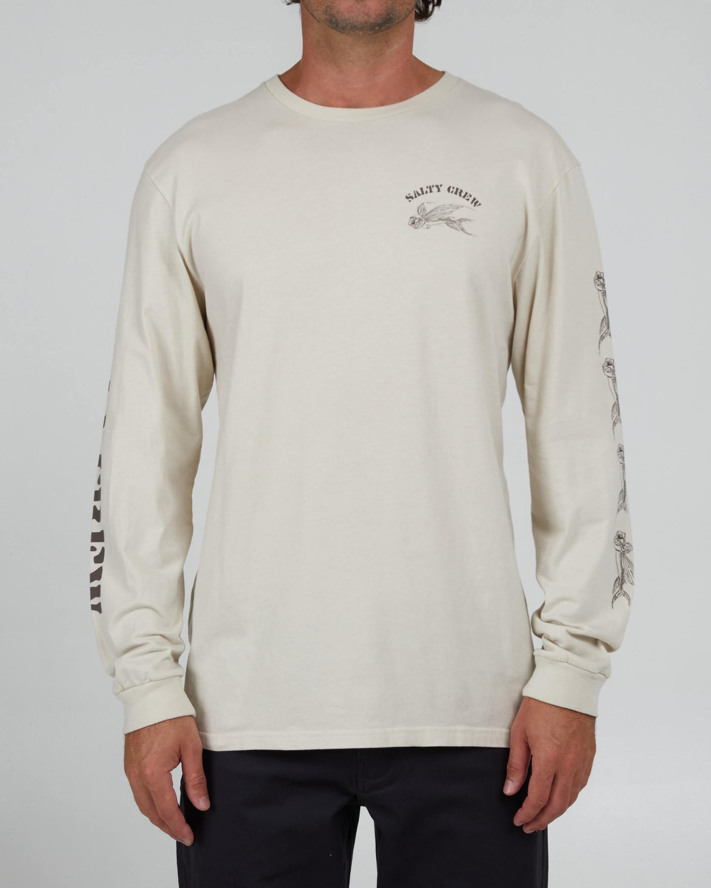 Salty Crew Hombre - Kamikaze Premium L/S Tee - Bone