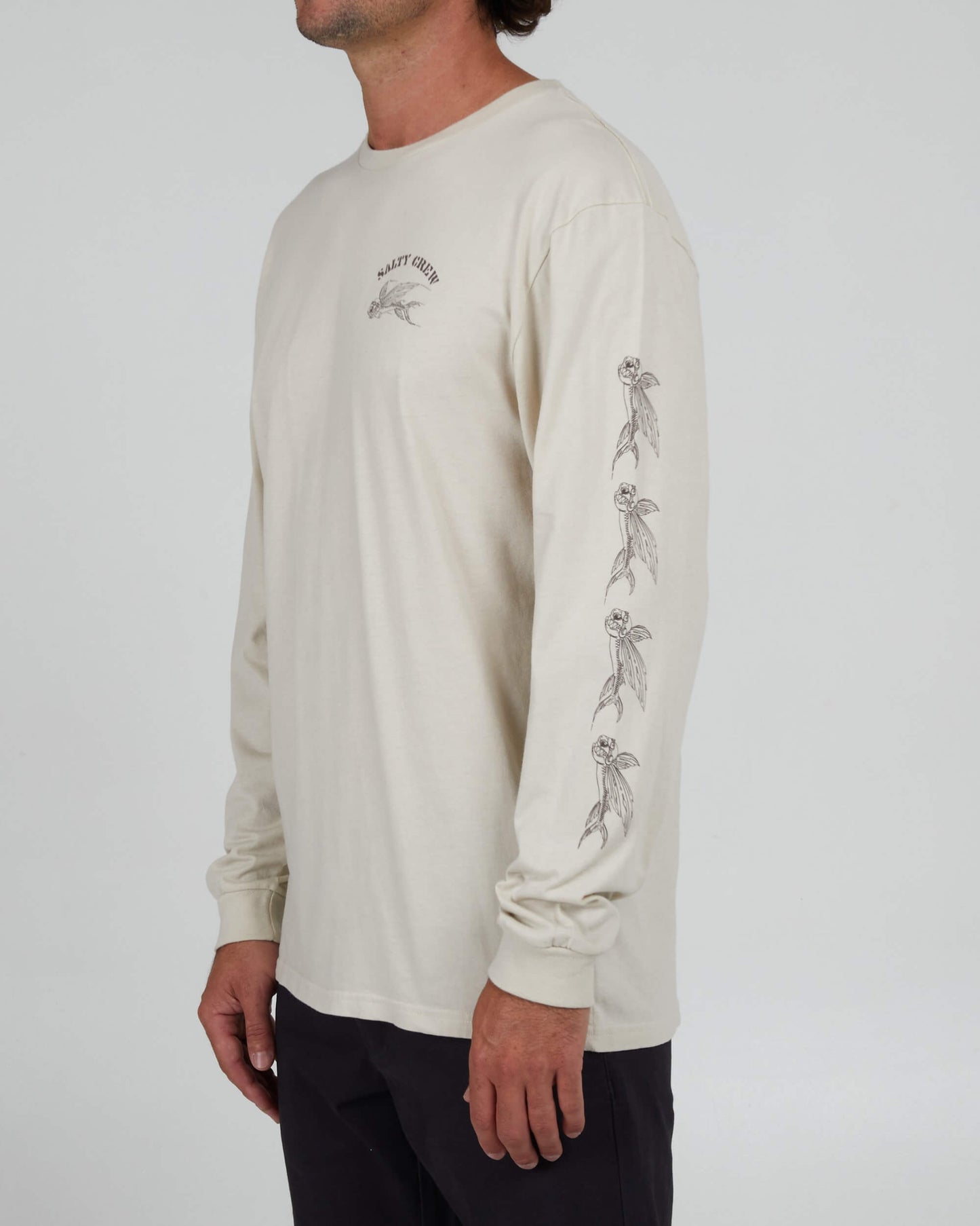 Salty Crew Uomo - Kamikaze Premium L/S Tee - Bone