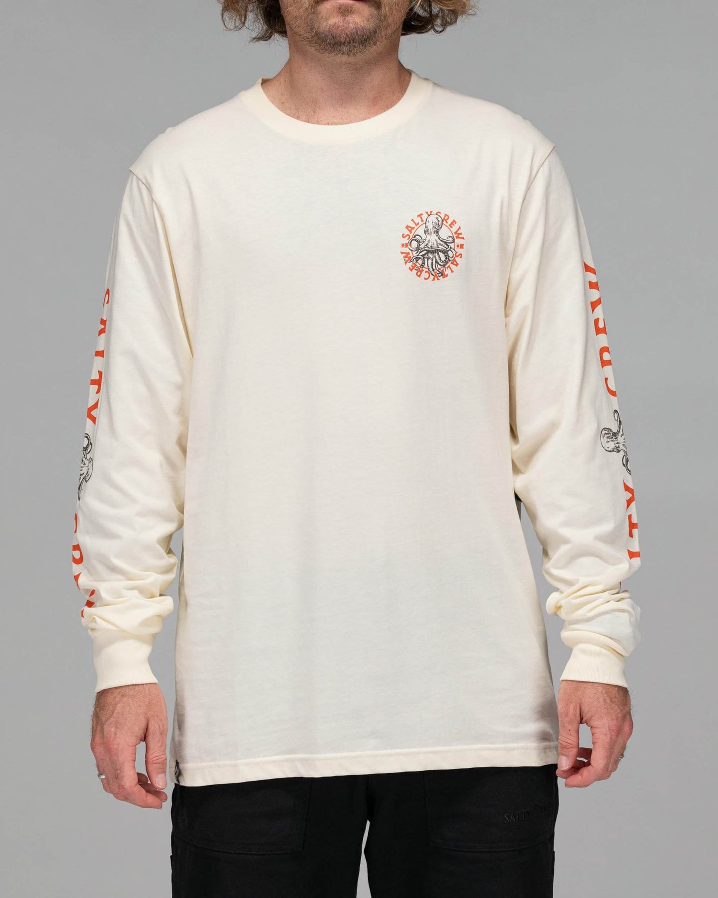 Salty crew T-SHIRTS L/S Tentáculos Premium L/S Tee - Bone em Bone