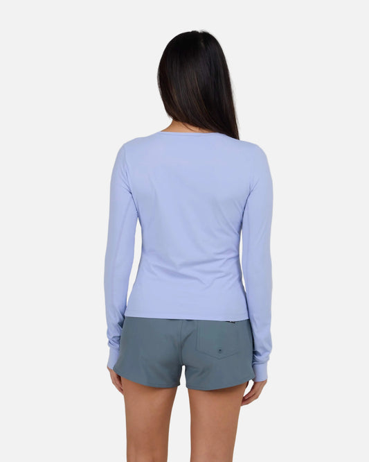 Salty crew SUN PROTECTION Alpha L/S Rashguard - Violet Blue in Violet Blue