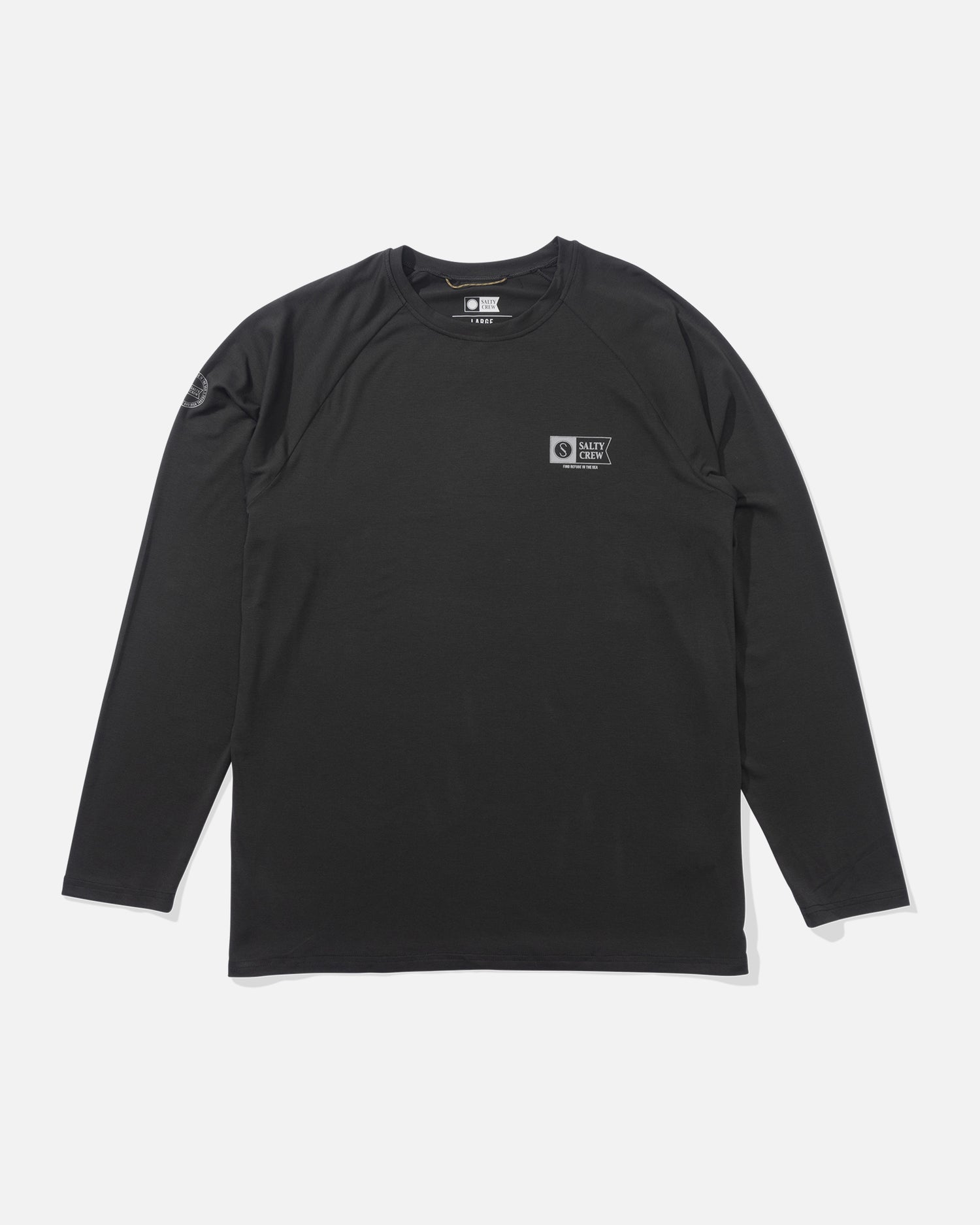 Mariner Ls Tech Tee - Charcoal