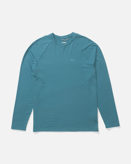 Mariner Ls Tech Tee - Teal Blue