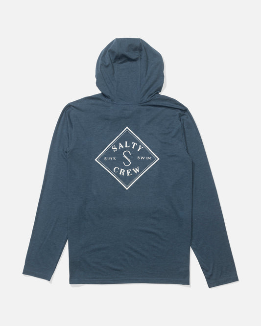 Tippet Hood Tech Tee - Pilot Blue