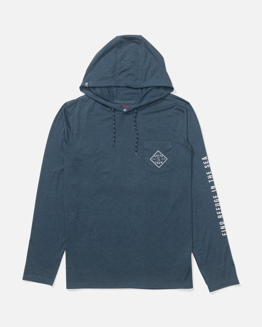 Tippet Hood Tech Tee - Pilot Blue