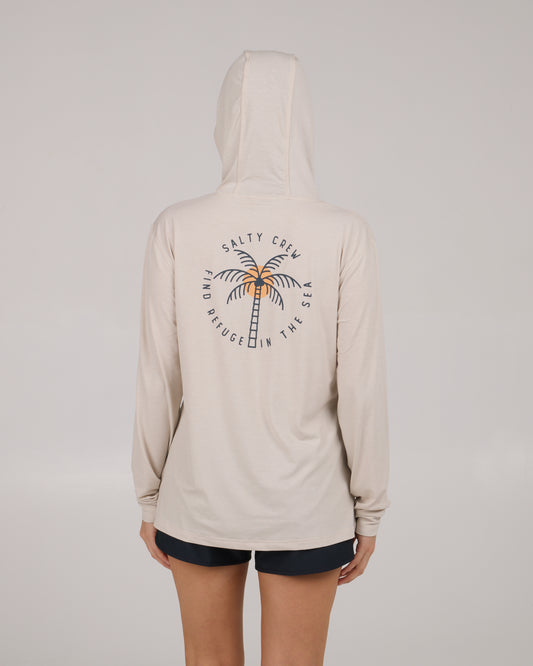 Queen Palm Tech Hoody - Oatmeal