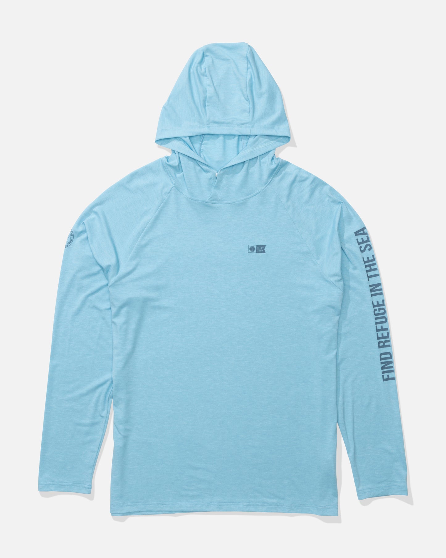 Mariner Hood Tech Tee - Air Blue