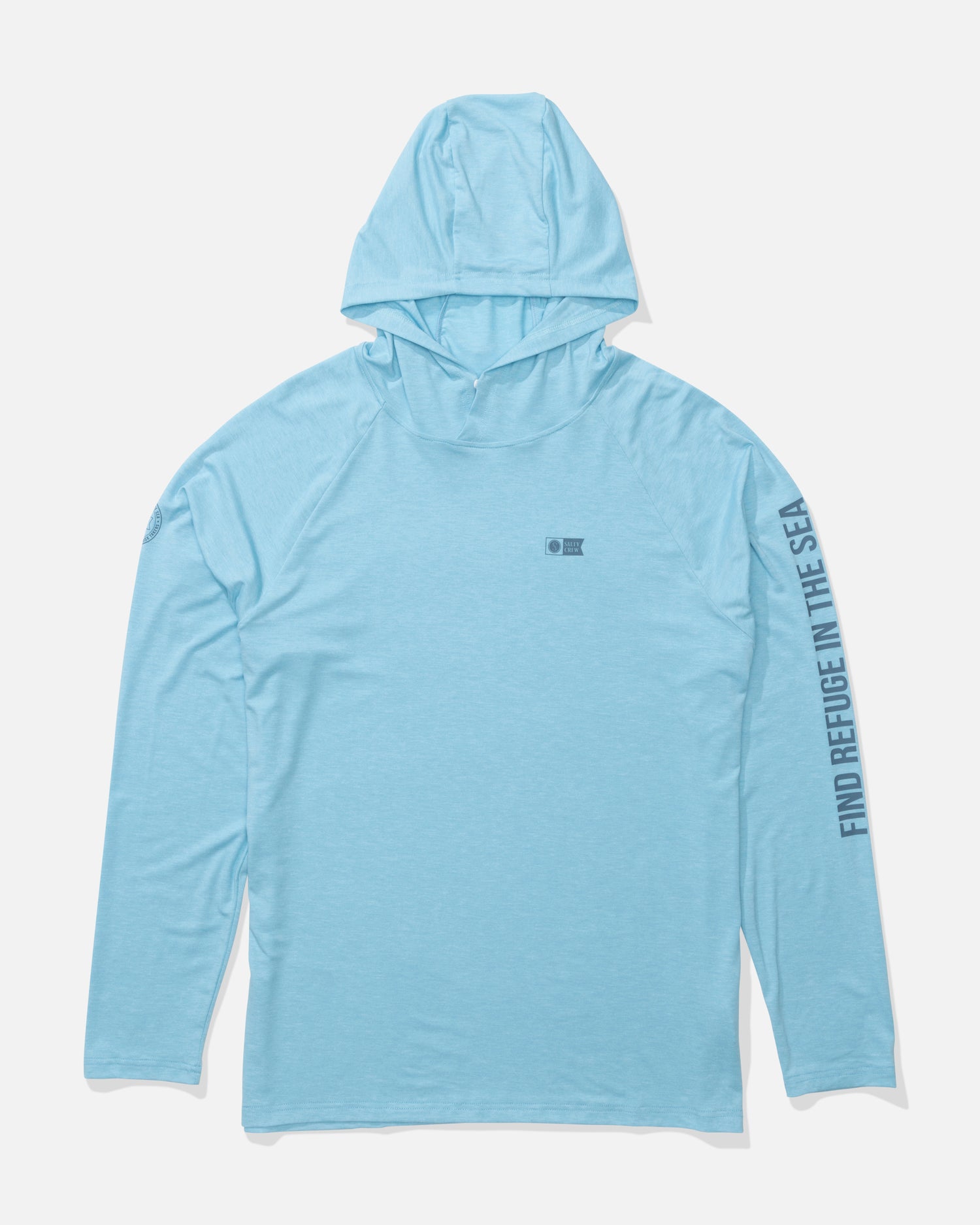 Mariner Hood Tech Tee - Air Blue