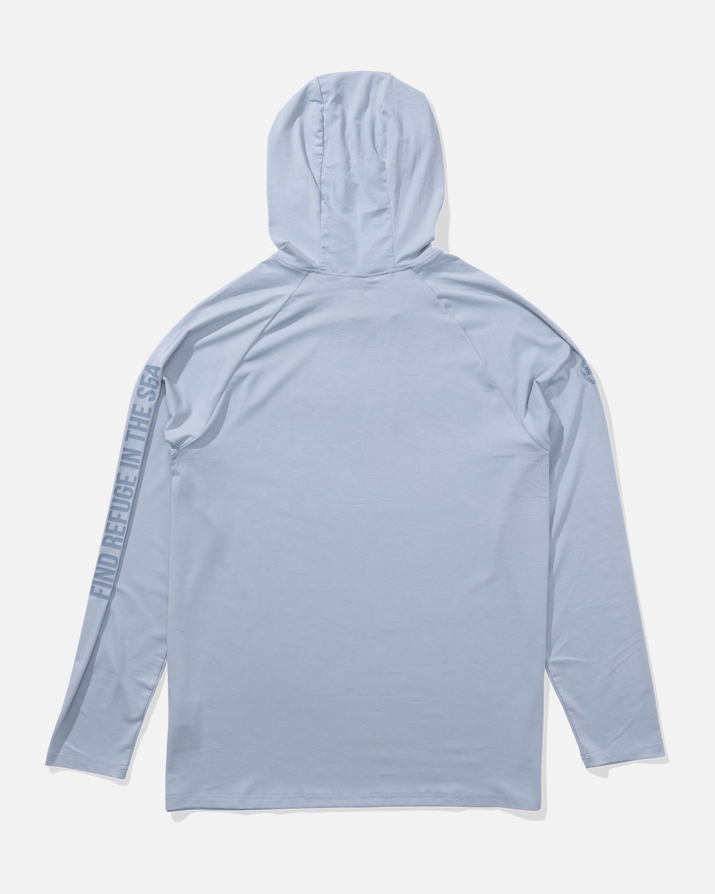 Salty crew SUN PROTECTION Mariner Hood Tech Tee - Blue Fog in Blue Fog