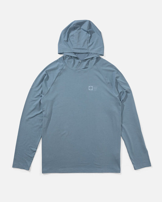 Mariner Hood Tech Tee - Pilot Blue