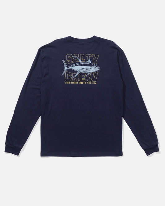 Big Game Ls Tee - Blue Fin