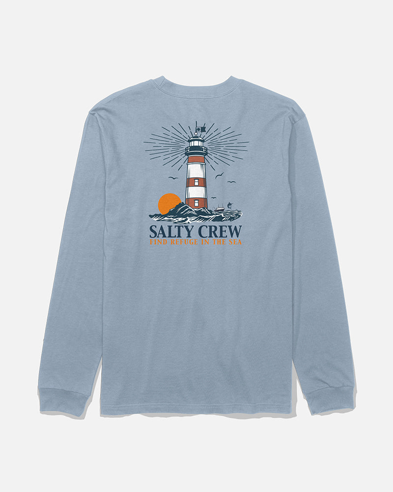 High Beam Ls Tee - Blue Fog