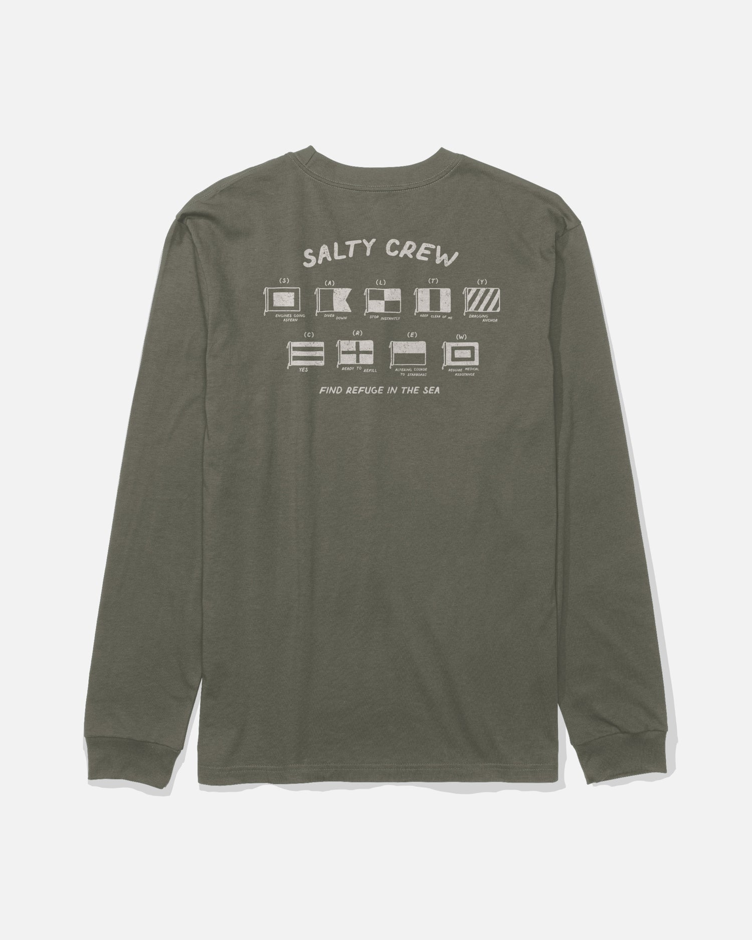 Call Sign Ls Tee - Dusty Olive