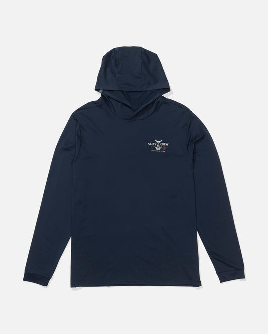 Fish Market Hood Sunshirt - Navy