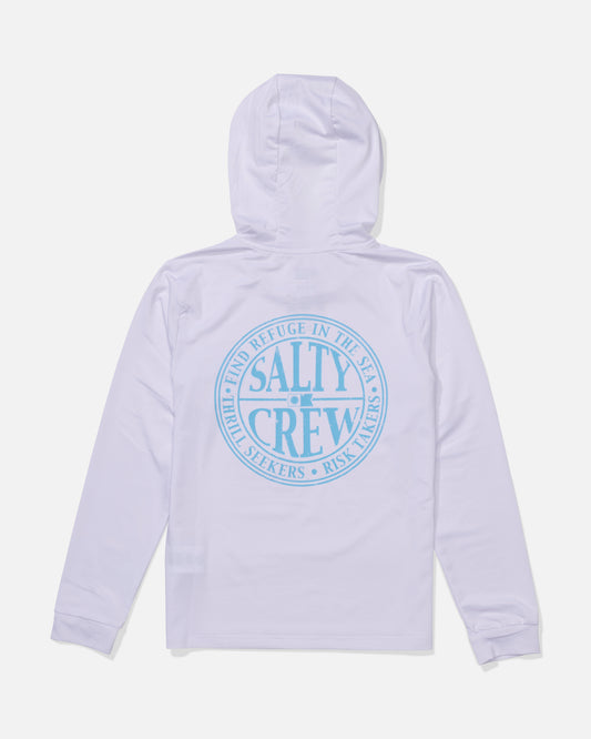 Global Hood Sunshirt Kids - White/Slate