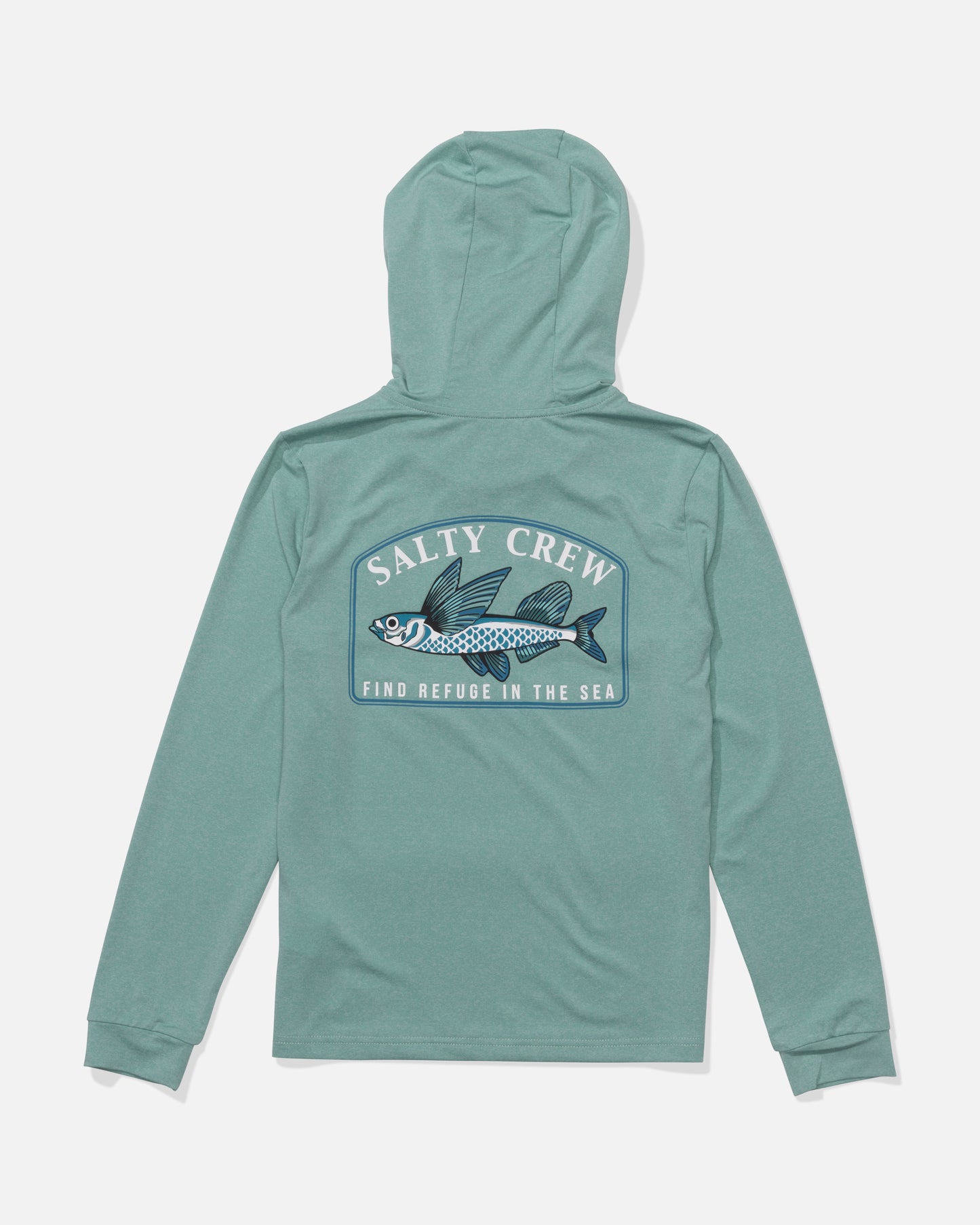 Fly Home  Hood Sunshirt Kids - Seaside Heather