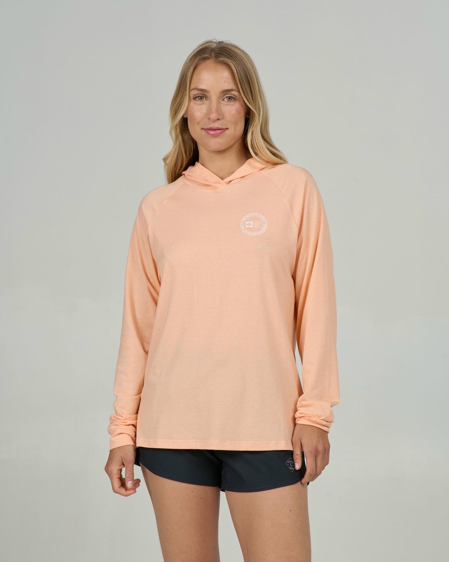 Circled Tech Hoody - Apricot
