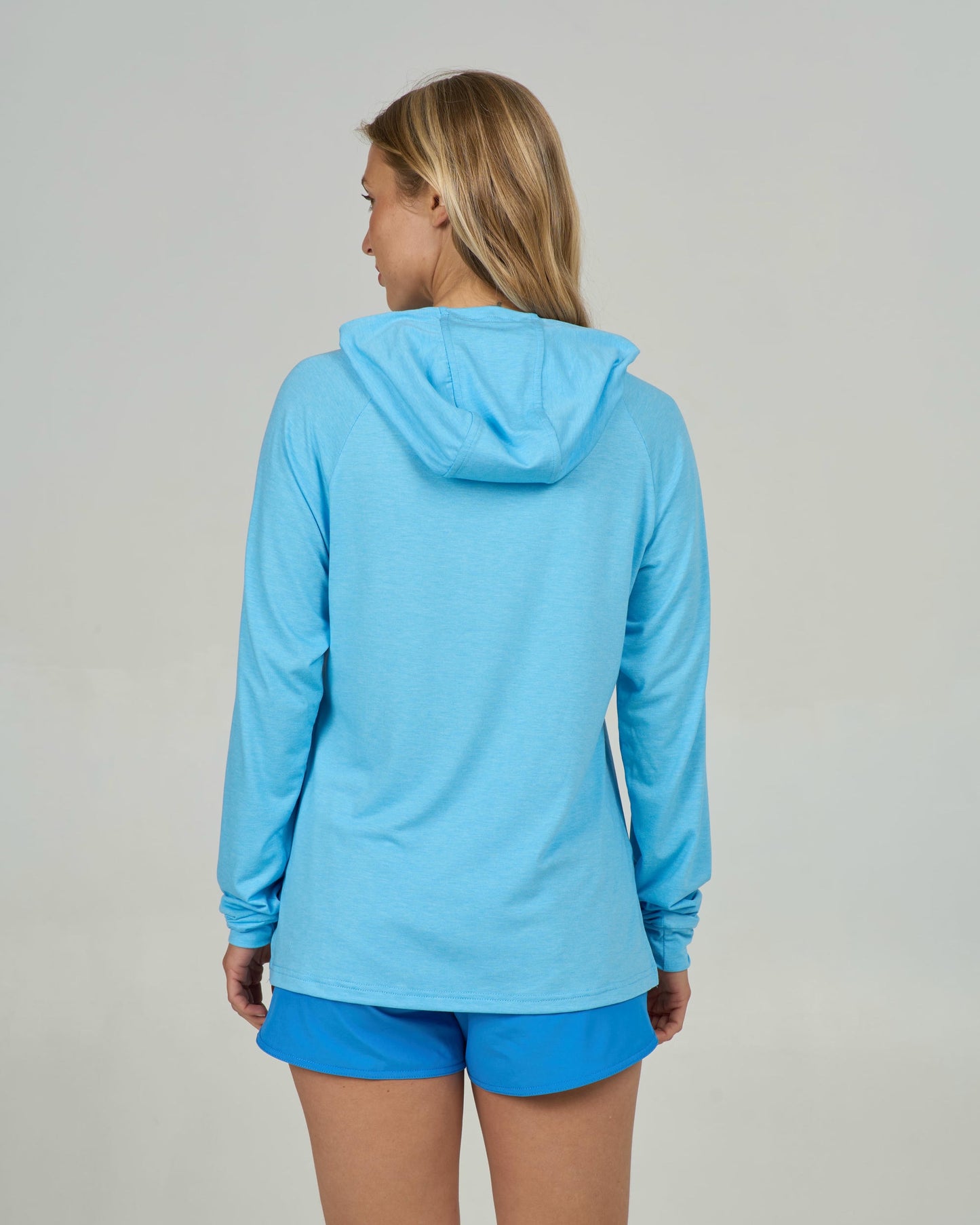 Circled Tech Hoody - Pool Blue