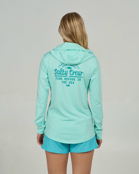 Unscripted Hooded Sunshirt - Mint