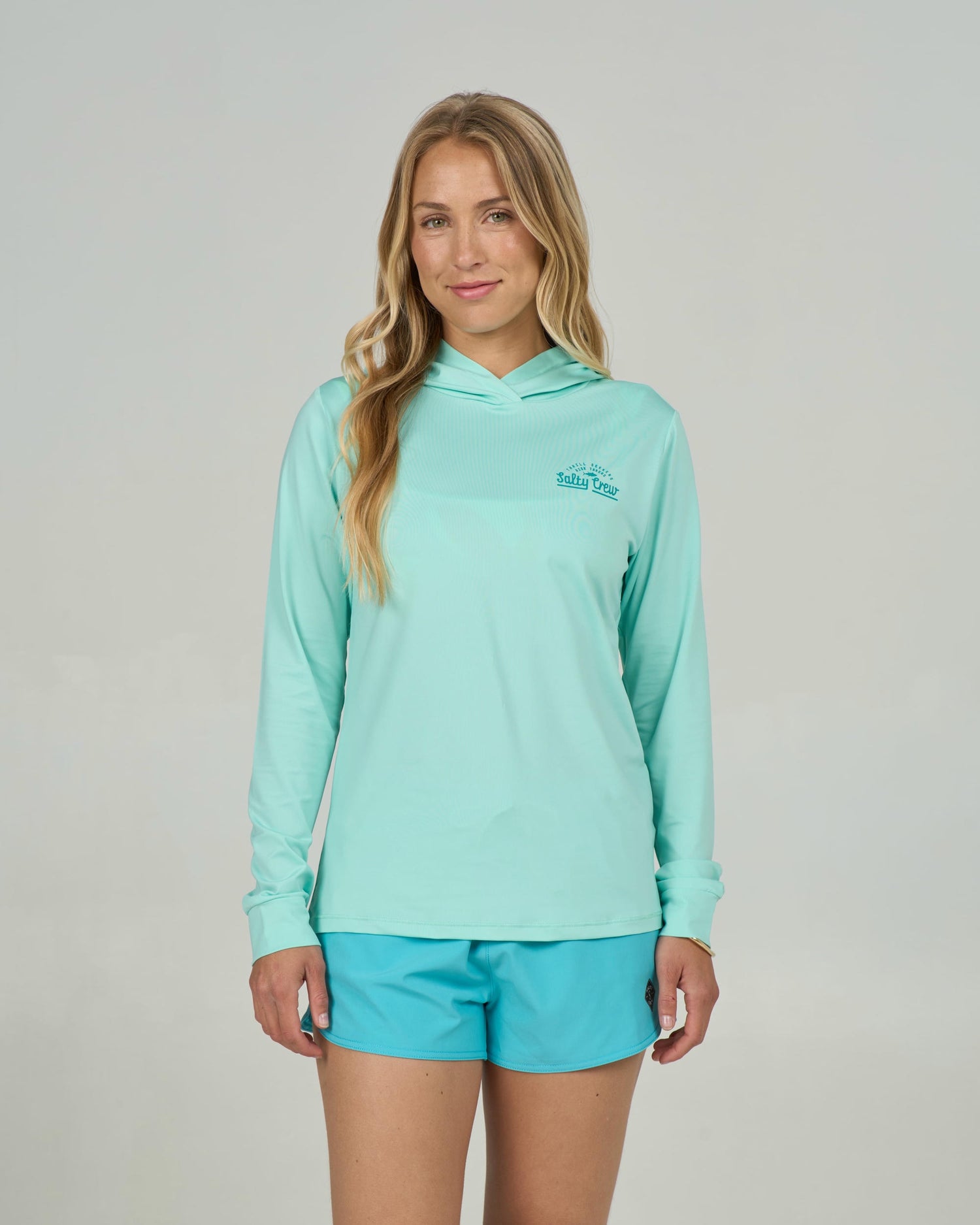 Unscripted Hooded Sunshirt - Mint
